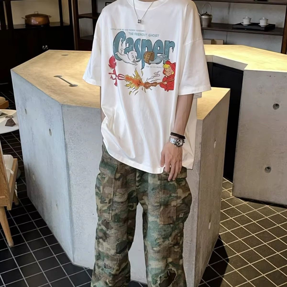 Vintage Cartoon Casper Graphic Vintage Tshirt Size US XL / EU 56 / 4 - 2 Thumbnail