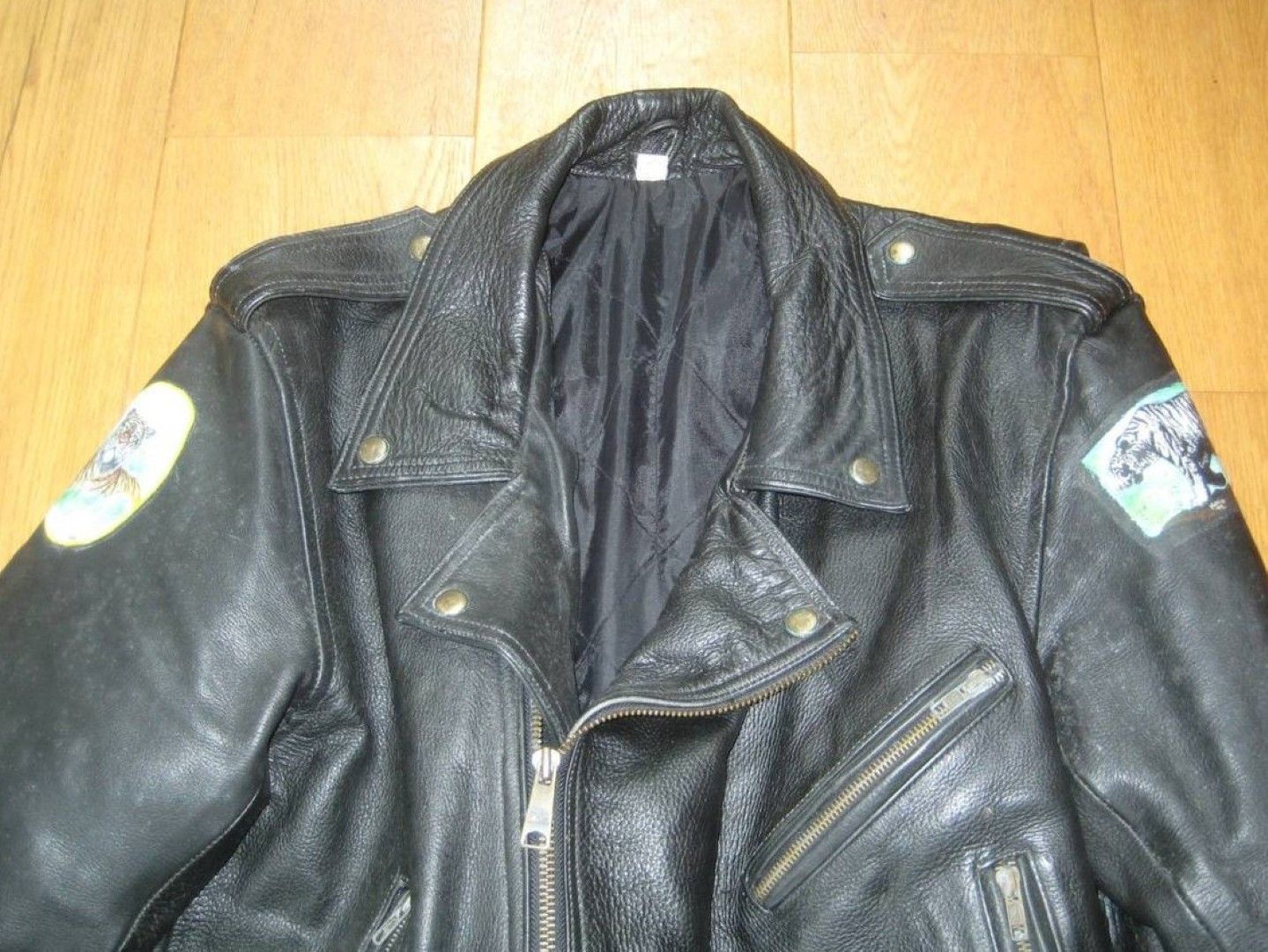 Vintage Vintage Unique Handpainted Perfecto Leather Jacket 46 Size US S / EU 44-46 / 1 - 6 Thumbnail