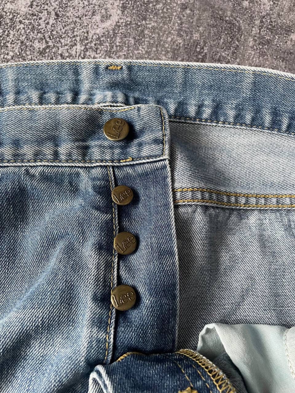 Lee × Vintage Vintage 90s Lee Washed Blue Denim Blue Jeans Pants Y2K Rare Size US 34 / EU 50 - 5 Thumbnail