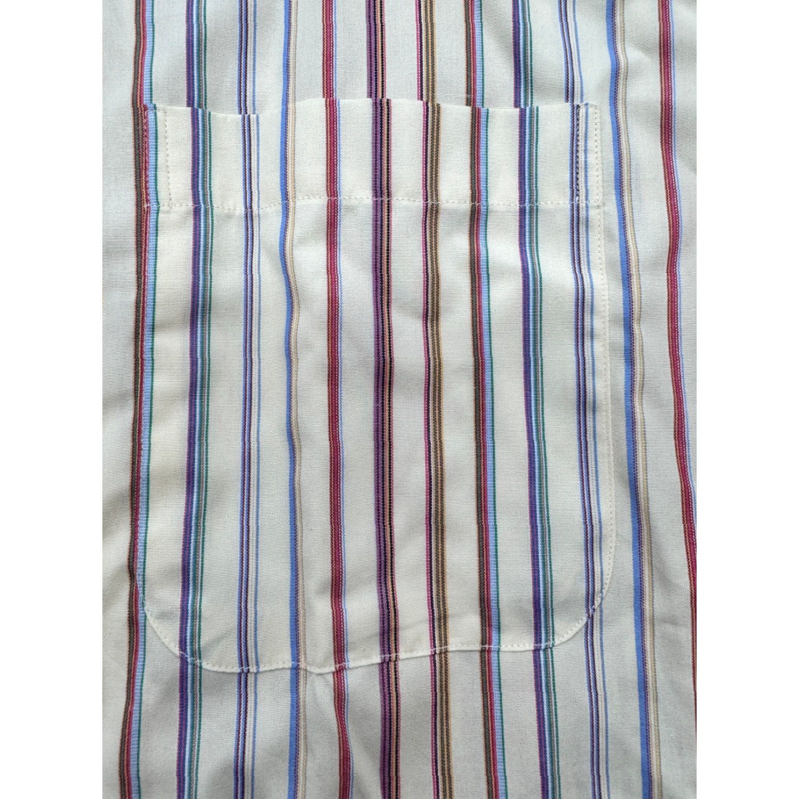Lands' End VINTAGE Lands' End Long Sleeve Button-Down Mens Large Striped Shirt Cotton NWT 2160 Size US L / EU 52-54 / 3 - 4 Thumbnail