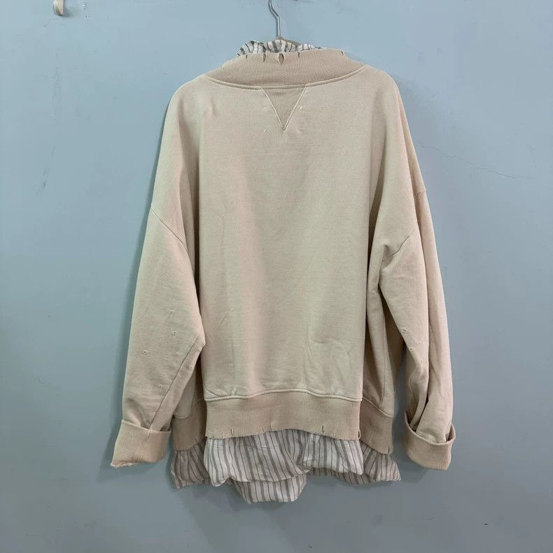 Maison Margiela Maison Margiela Two white fakes make old sweatshirts 2501-N Size US S / EU 44-46 / 1 - 2 Thumbnail