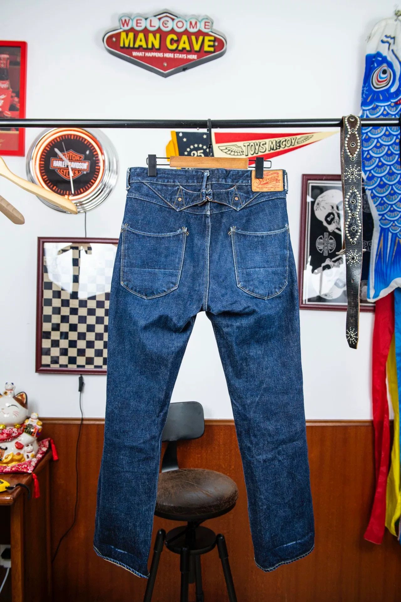 Stevenson Overall Co. STEVENSON OVERALL Co 12oz Raw Denim Jeans Size US 30 / EU 46 - 1 Thumbnail