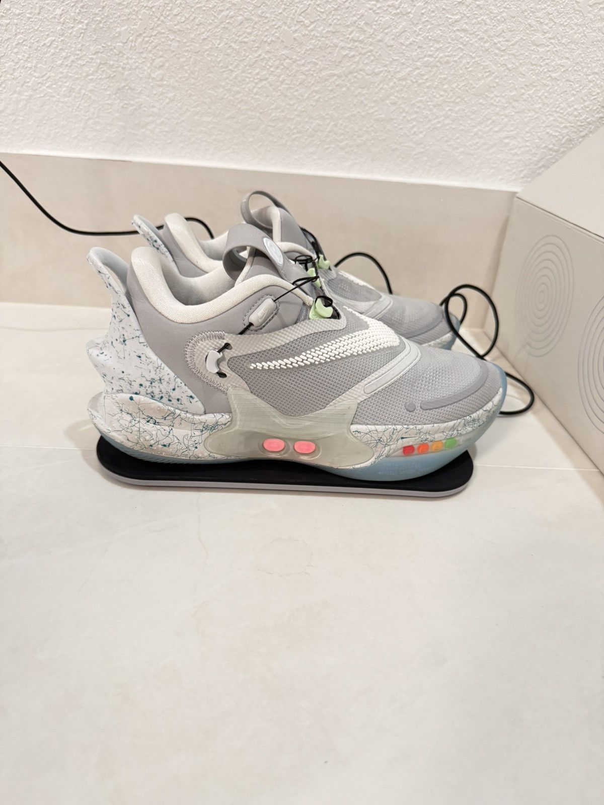 Nike Nike Adapt BB 2.0 Mag Size 7.5 Wolf Grey/White-Light Aqua Size US 7.5 / EU 40-41 - 13 Thumbnail