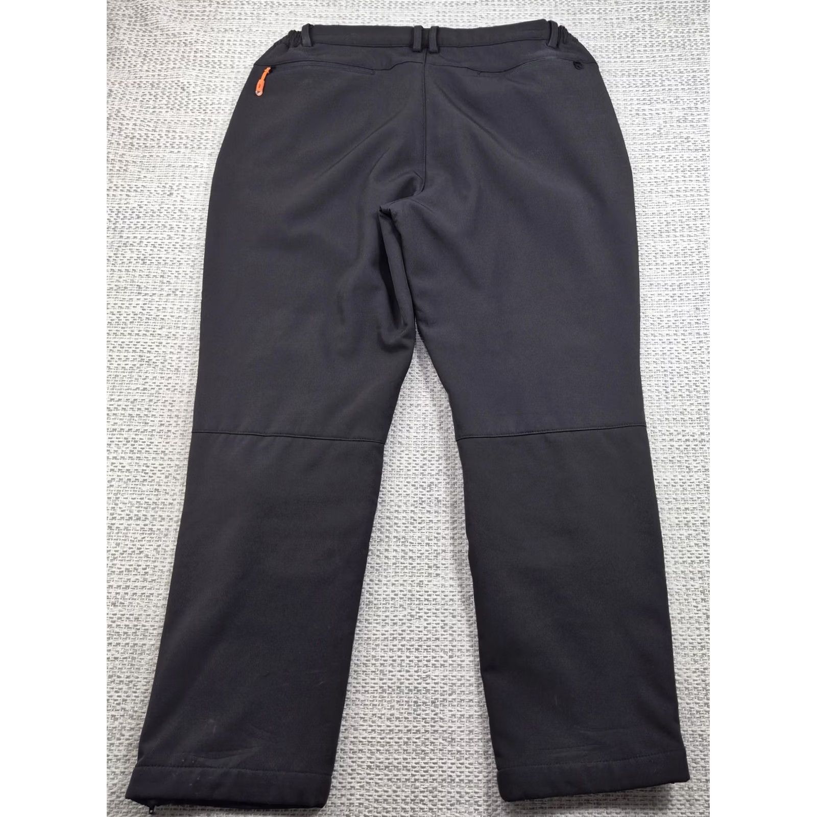 Vintage Postropaky Snow Pants Womens 14-Short Black Fleece Lined Insulated Hiking Ski Pockets Ankle Zip Front Flat Rise 8.5-10.5in Regular Inseam 29in Size 36" / US 14 / IT 50 - 2 Thumbnail