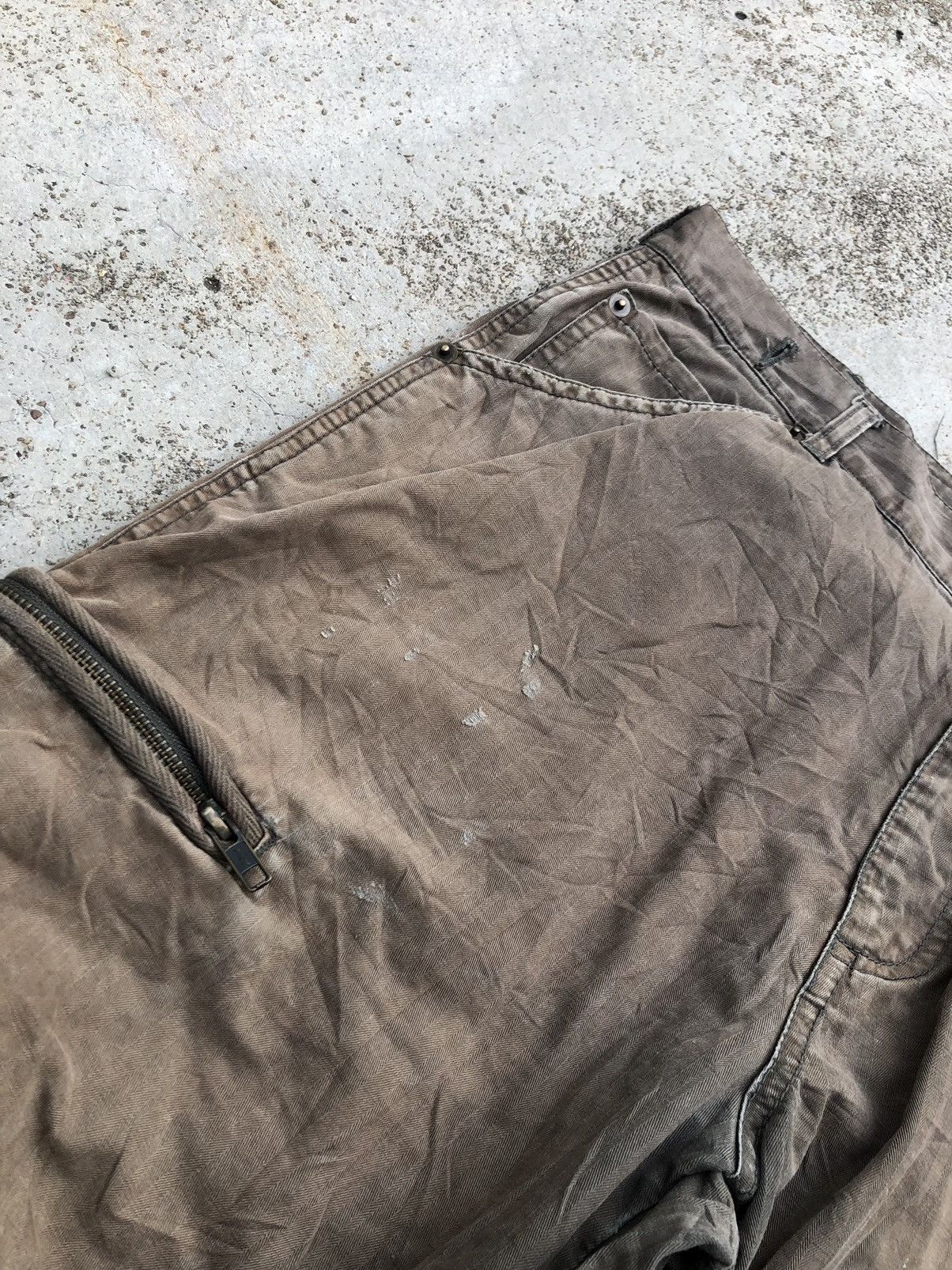 Japanese Brand SUN FADED BROWN CARGO PANT BY TWENTY WORKS Size US 34 / EU 50 - 2 Thumbnail