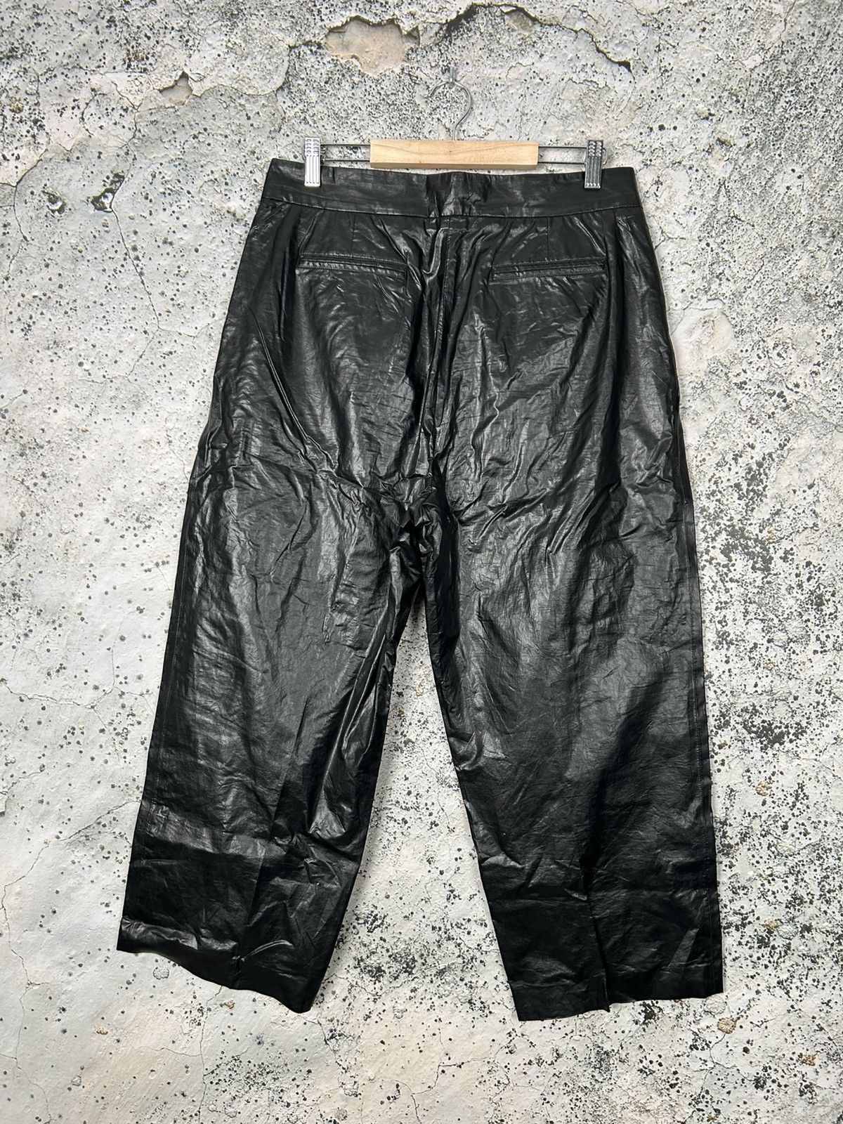 MSGM MSGM Polyurethane Avantgarde Pants Grunge Rock Punk Goth Size US 34 / EU 50 - 3 Thumbnail