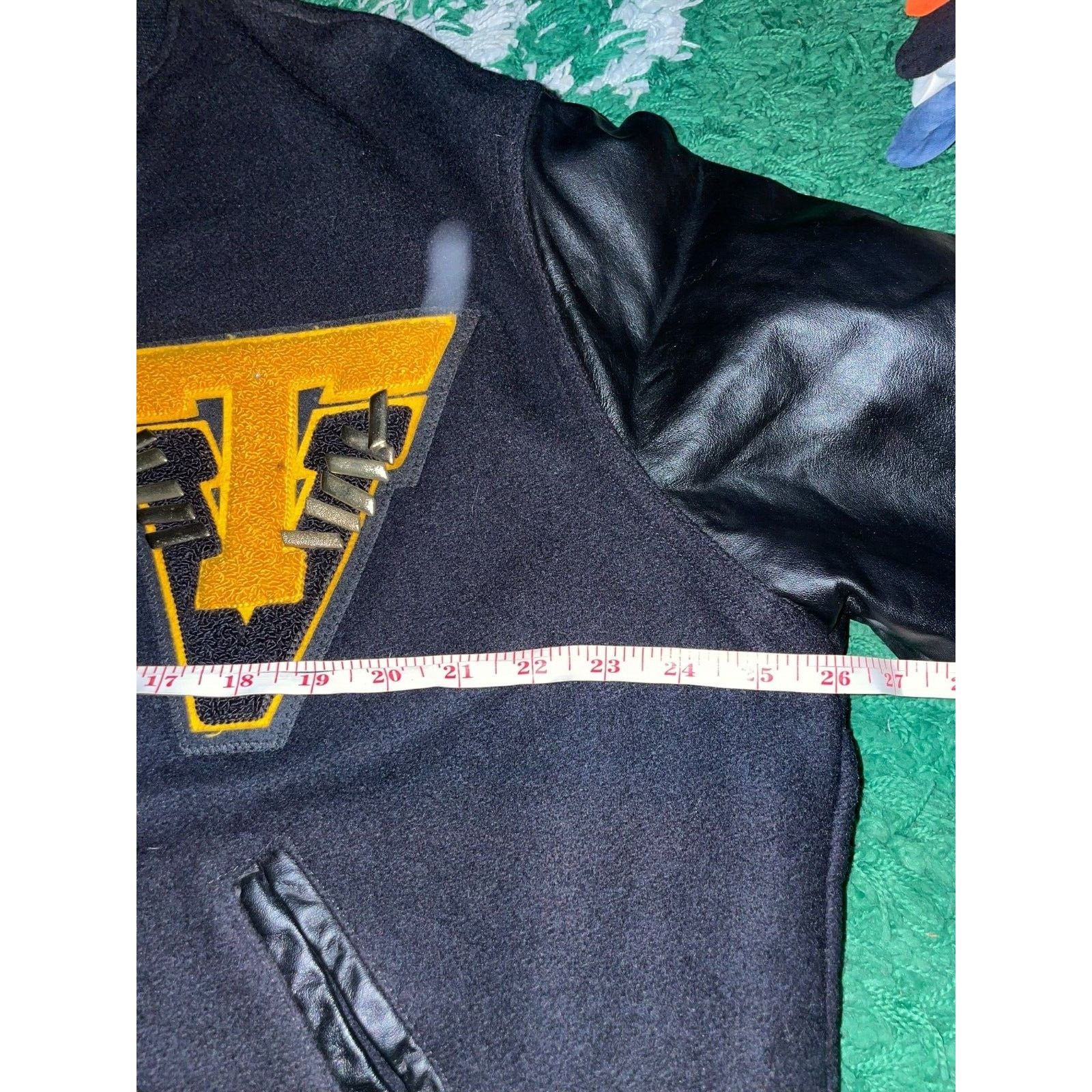 Vintage Virginia Tech Letterman Jacket Varsity Bomber 2003