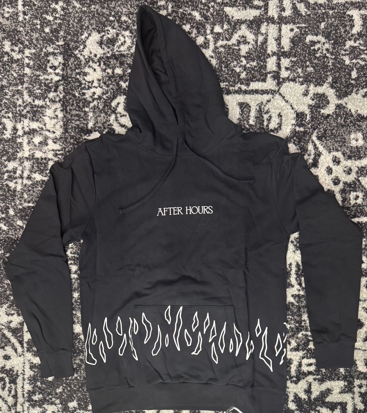 The Weeknd XO After Hours Flames Merch Hoodie (NEW)