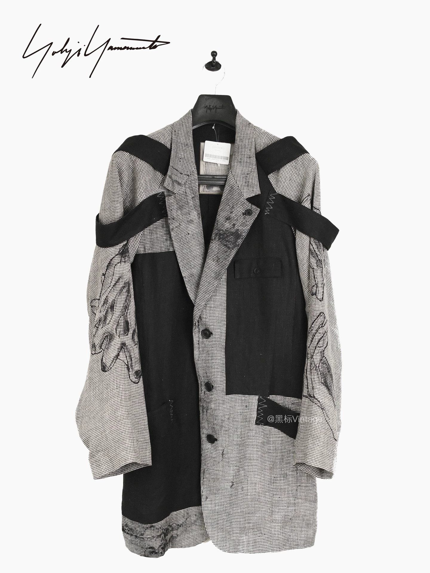Yohji Yamamoto Yohji Yamamoto 24SS Vintage Hand-Painted Linen Jacket Size US XL / EU 56 / 4 - 2 Thumbnail