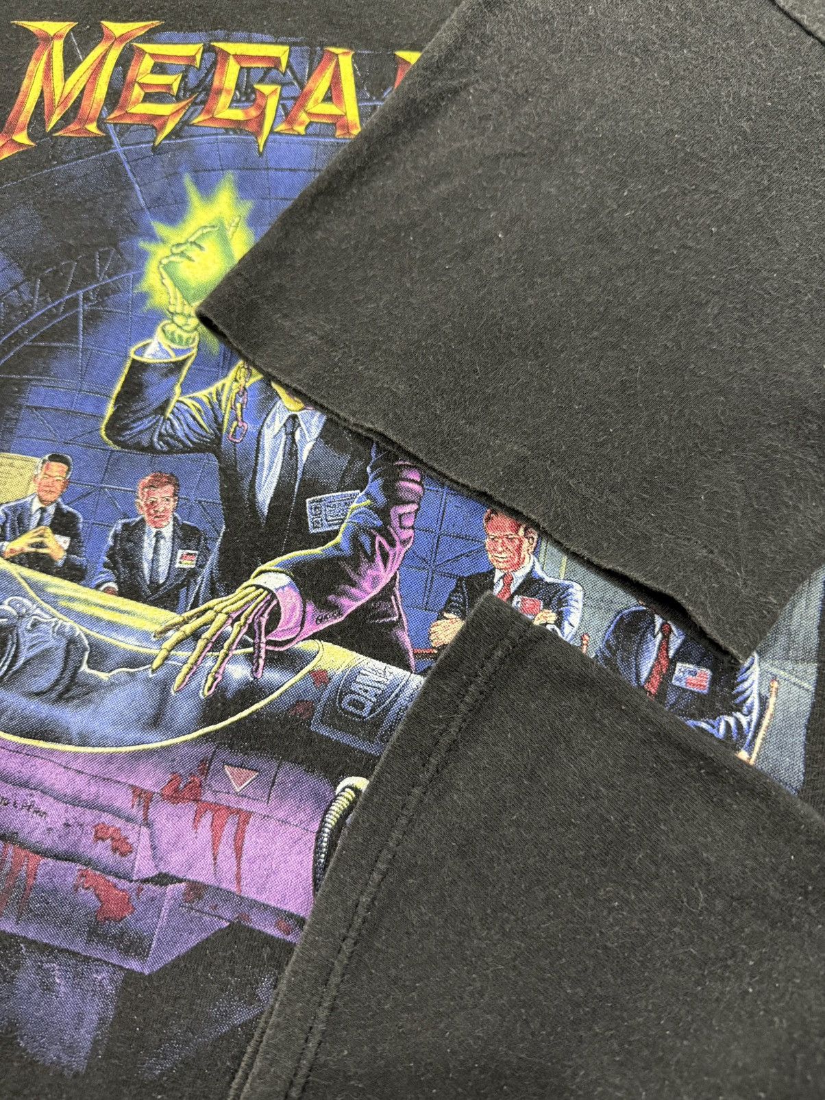 Band Tees × Megadeth × Vintage vintage 90s megadeth rust in peace tour tshirt Size US L / EU 52-54 / 3 - 5 Thumbnail