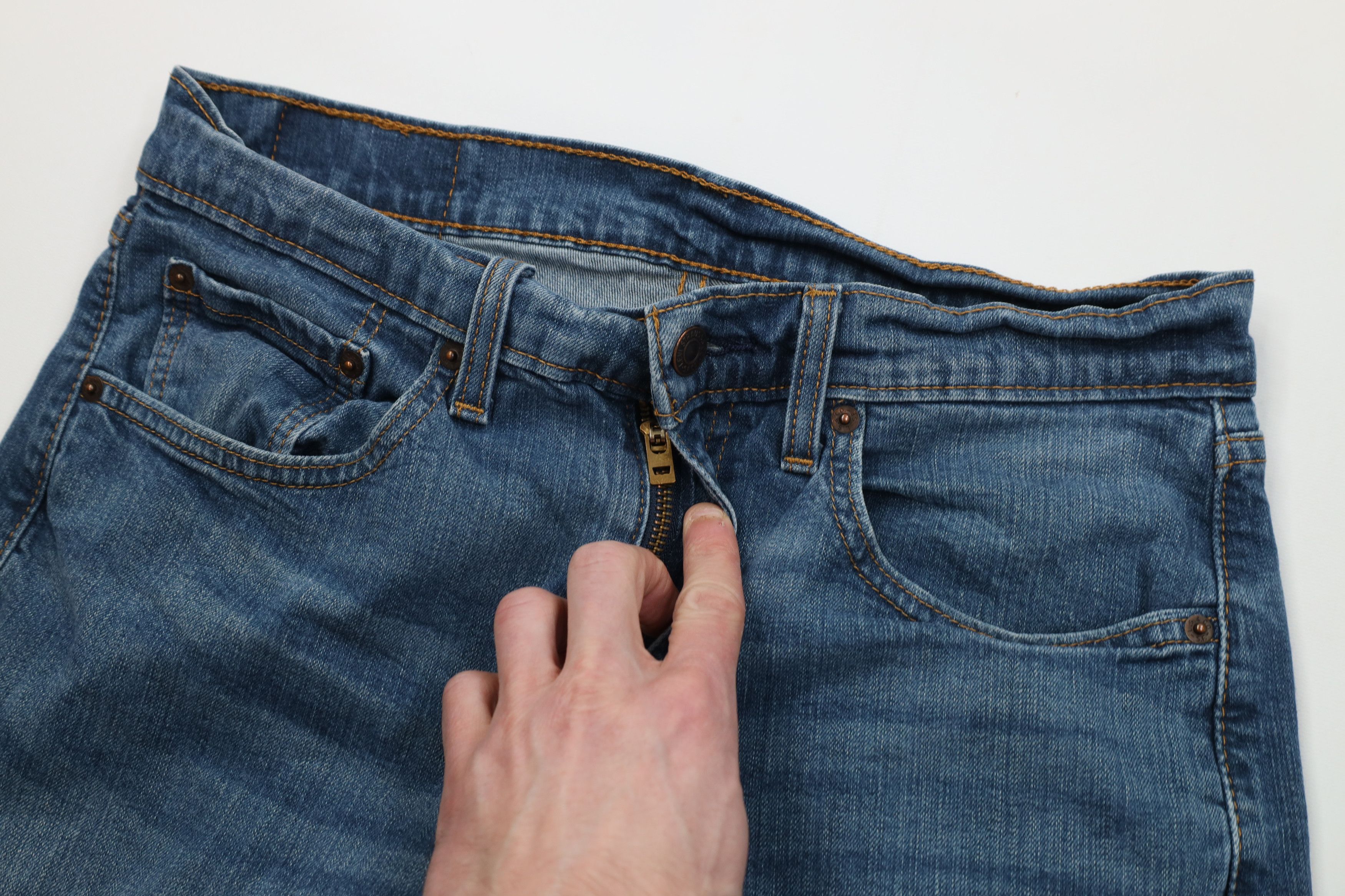 Levi's Vintage Y2K Levis 505 Regular Straight Leg Jeans Blue Size US 32 / EU 48 - 7 Thumbnail