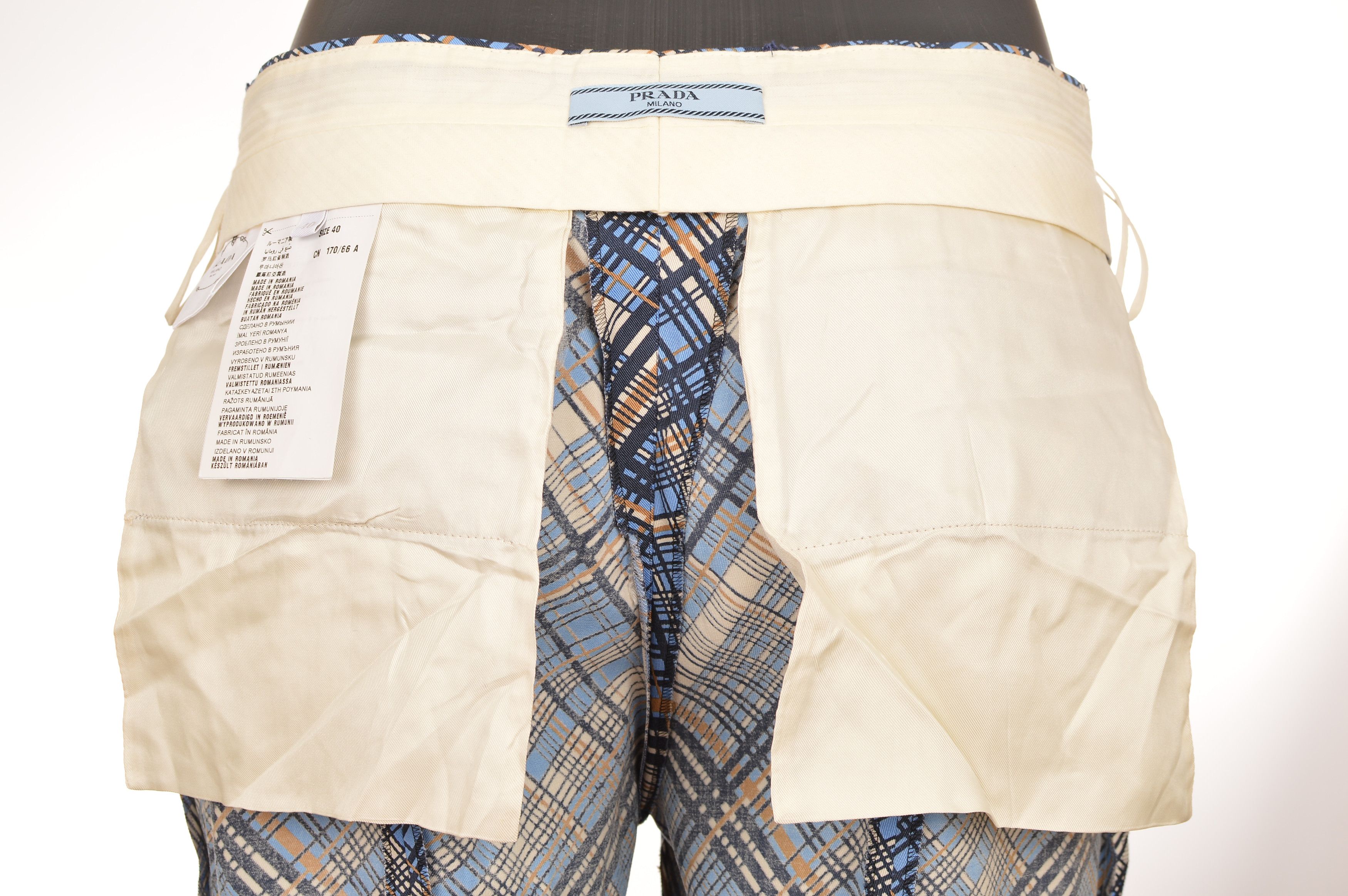Prada Prada Tapered Slacks Allprint Womens Wool Blend Pants Size 27" / US 4 / IT 40 - 7 Thumbnail