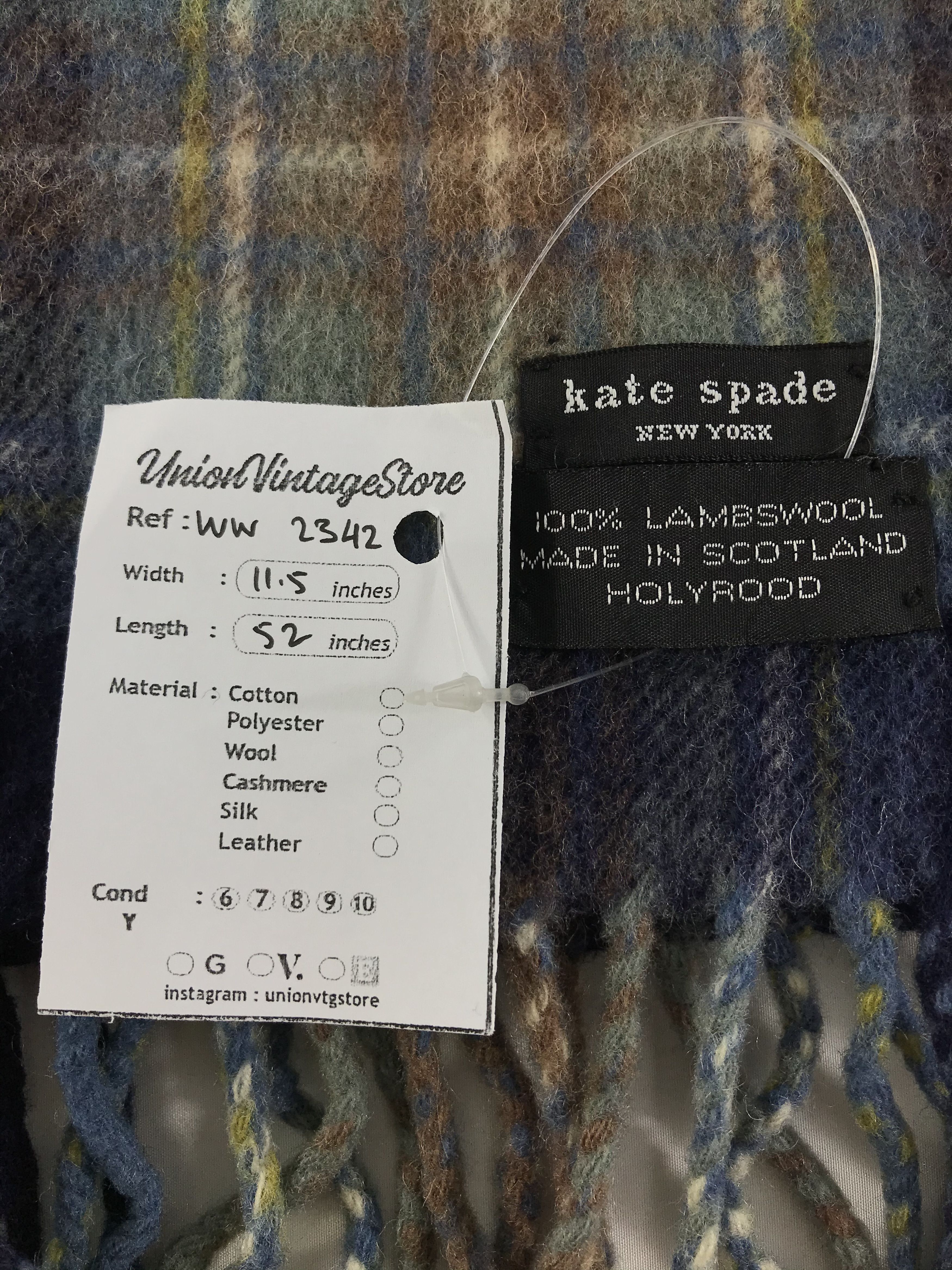 Kate Spade × Vintage Kate Spade Scarf / Muffler / Neckwear - WW2342 Size ONE SIZE - 4 Thumbnail