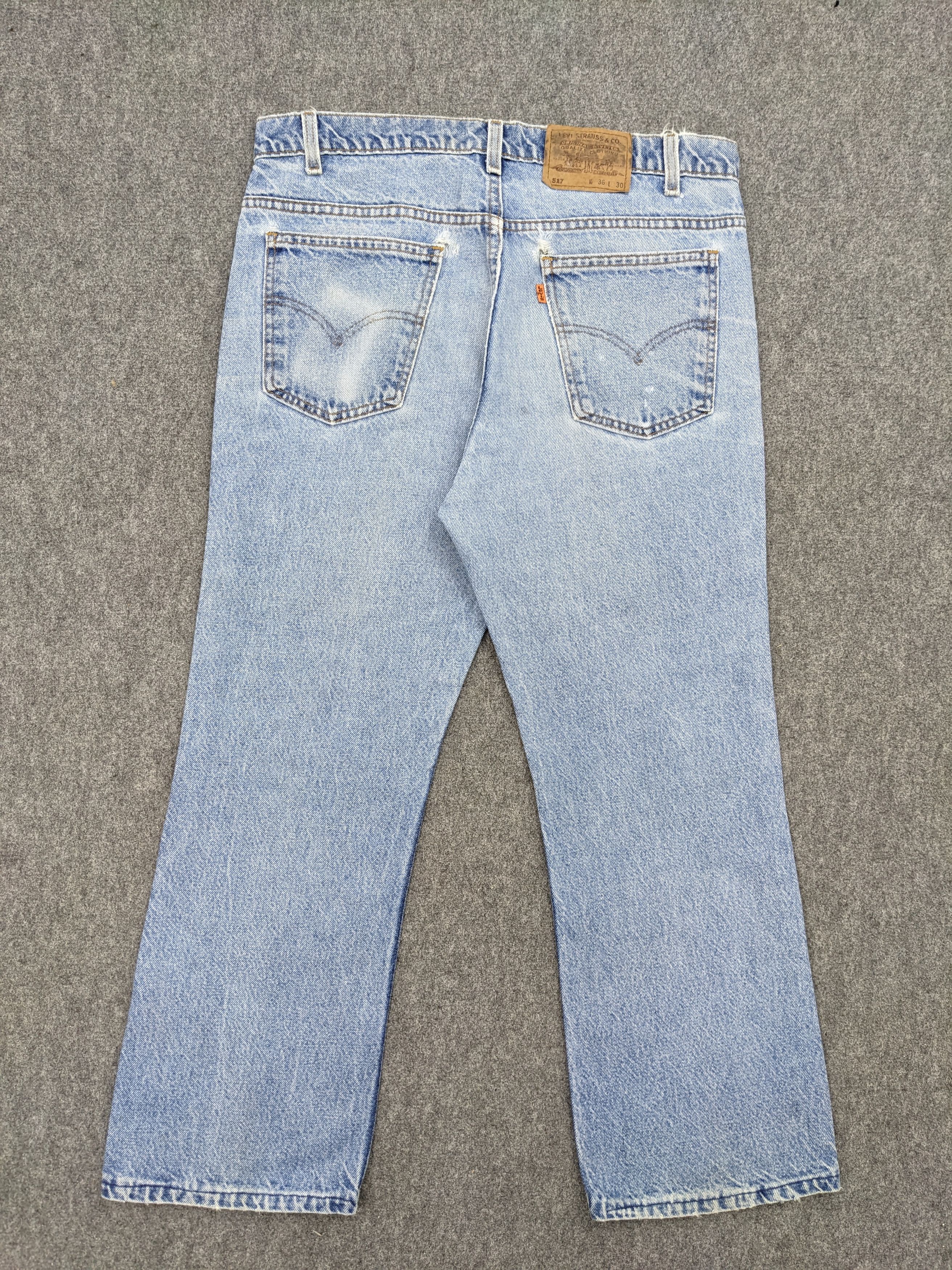 Levi's Vintage 90s Levis 517 Altered Bootcut Jeans DJ0024Z Size US 35 - 2 Thumbnail