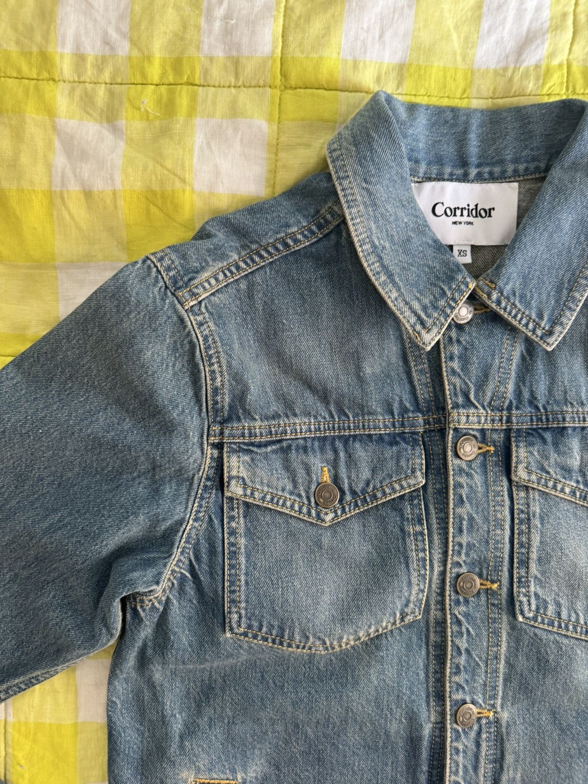 Corridor Corridor - Made in Italy Organic Cotton Denim Jacket XS NWT Size US XS / EU 42 / 0 - 8 Thumbnail