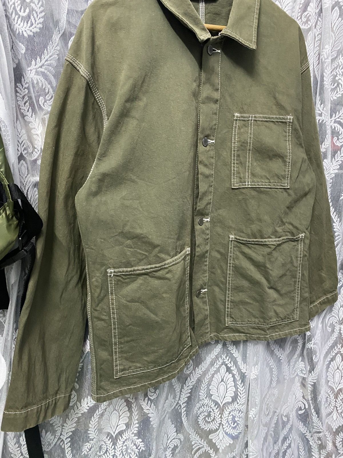 GU Gu Denim Jacket Olive Green Size US S / EU 44-46 / 1 - 3 Thumbnail