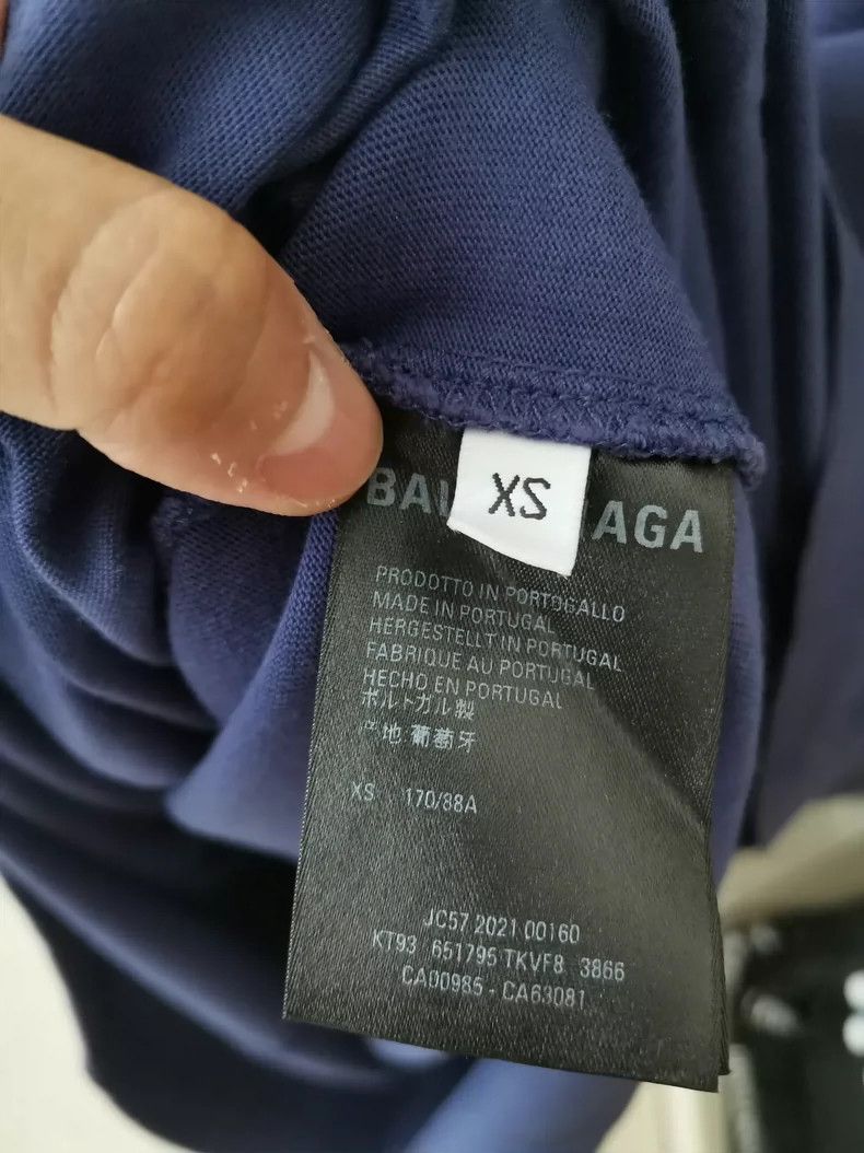 Balenciaga Balenciaga Blue-purple short-sleeve T-shirt Size US XS / EU 42 / 0 - 3 Thumbnail
