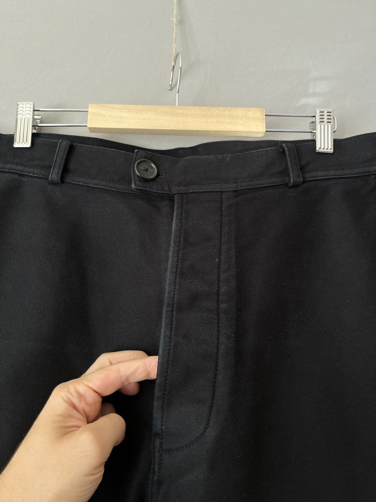 Jil Sander Jil Sander Moleskin Heavy Cotton Wide Legs Pants Size US 34 / EU 50 - 8 Thumbnail
