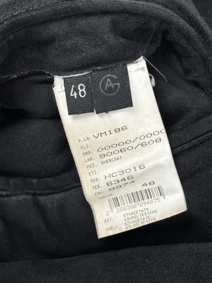 Armani Collezioni 2000s Armani Collezioni Black Faux Fur Coat Size US M / EU 48-50 / 2 - 10 Thumbnail