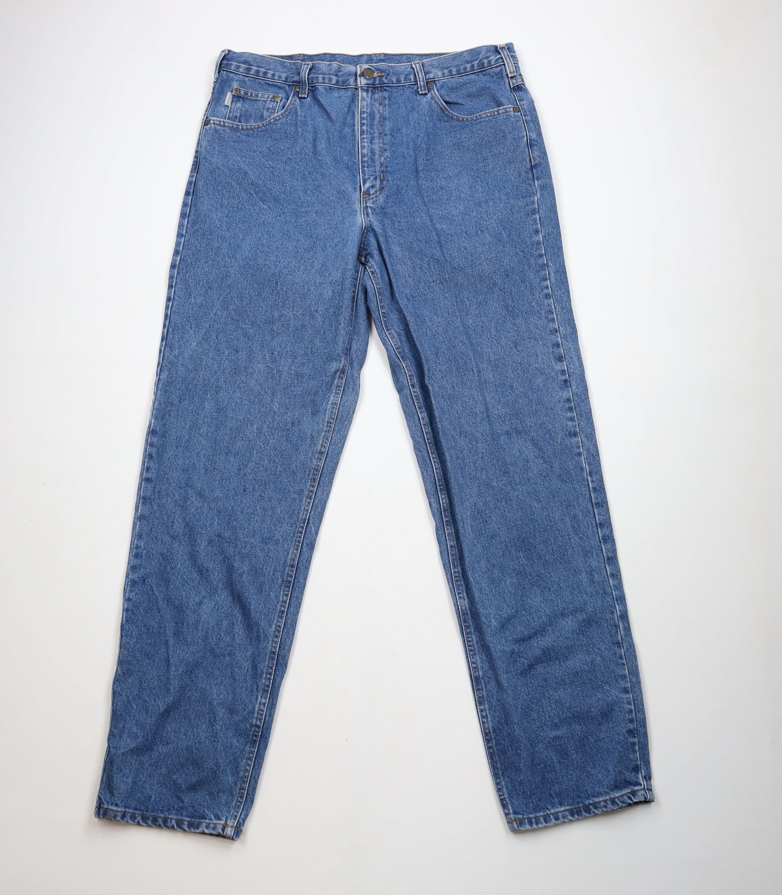 Carhartt Vintage Y2K Carhartt Spell Out Straight Leg Denim Jeans Blue Size US 40 / EU 56 - 1 Thumbnail