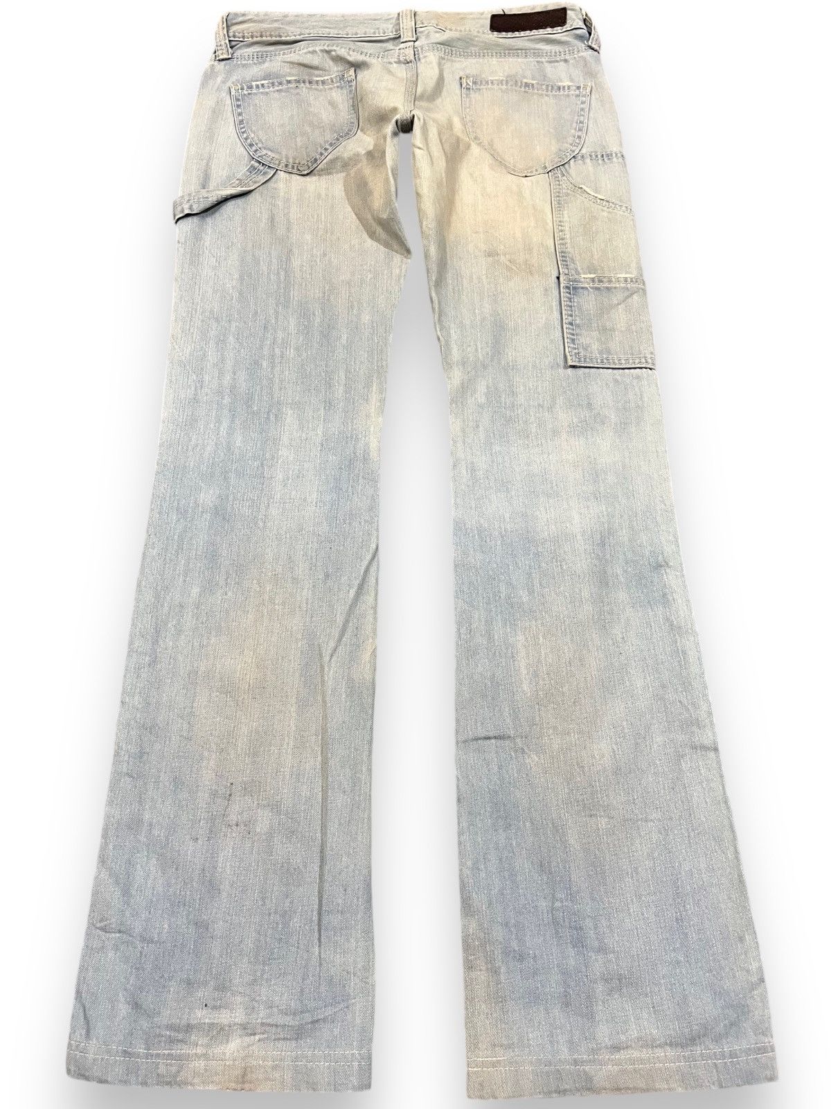 Japanese Brand × MOUSSY Vintage Black By Moussy Flare Carpenter Denim Size US 29 - 5 Thumbnail