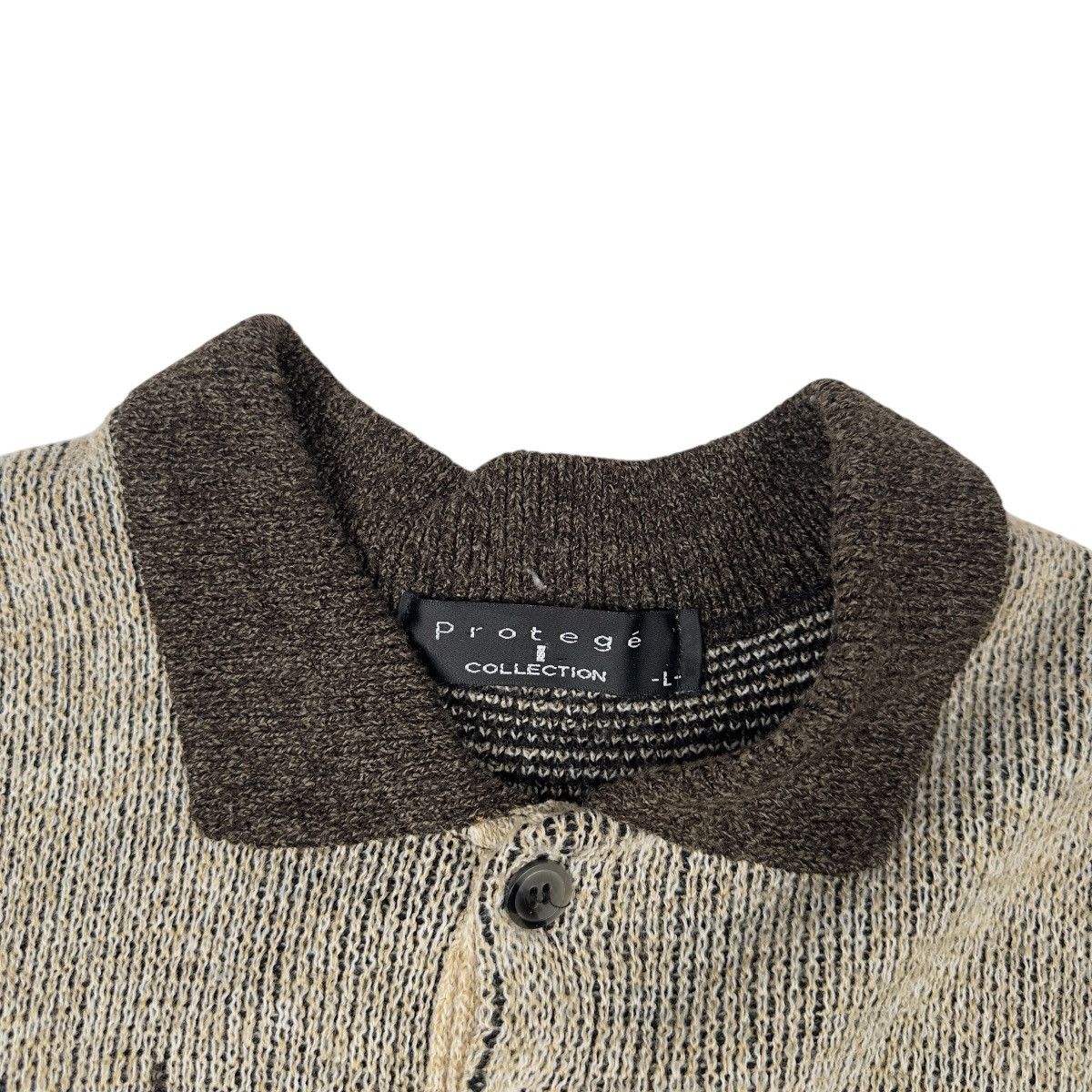 Protege Vintage 90s Protege Knit Polo Sweater Large Gradient Fade Size US L / EU 52-54 / 3 - 2 Thumbnail