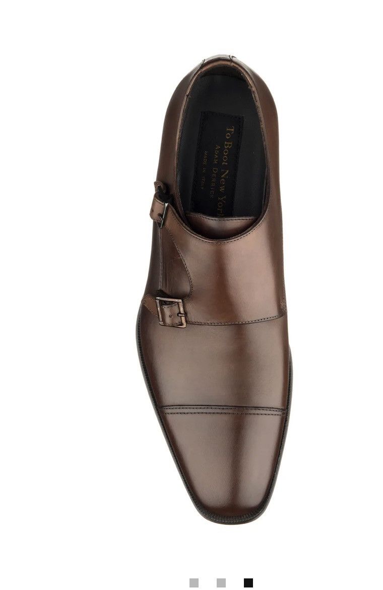 To Boot New York Grant Brown Calf Double Monkstrap Size US 9 / EU 42 - 3 Thumbnail