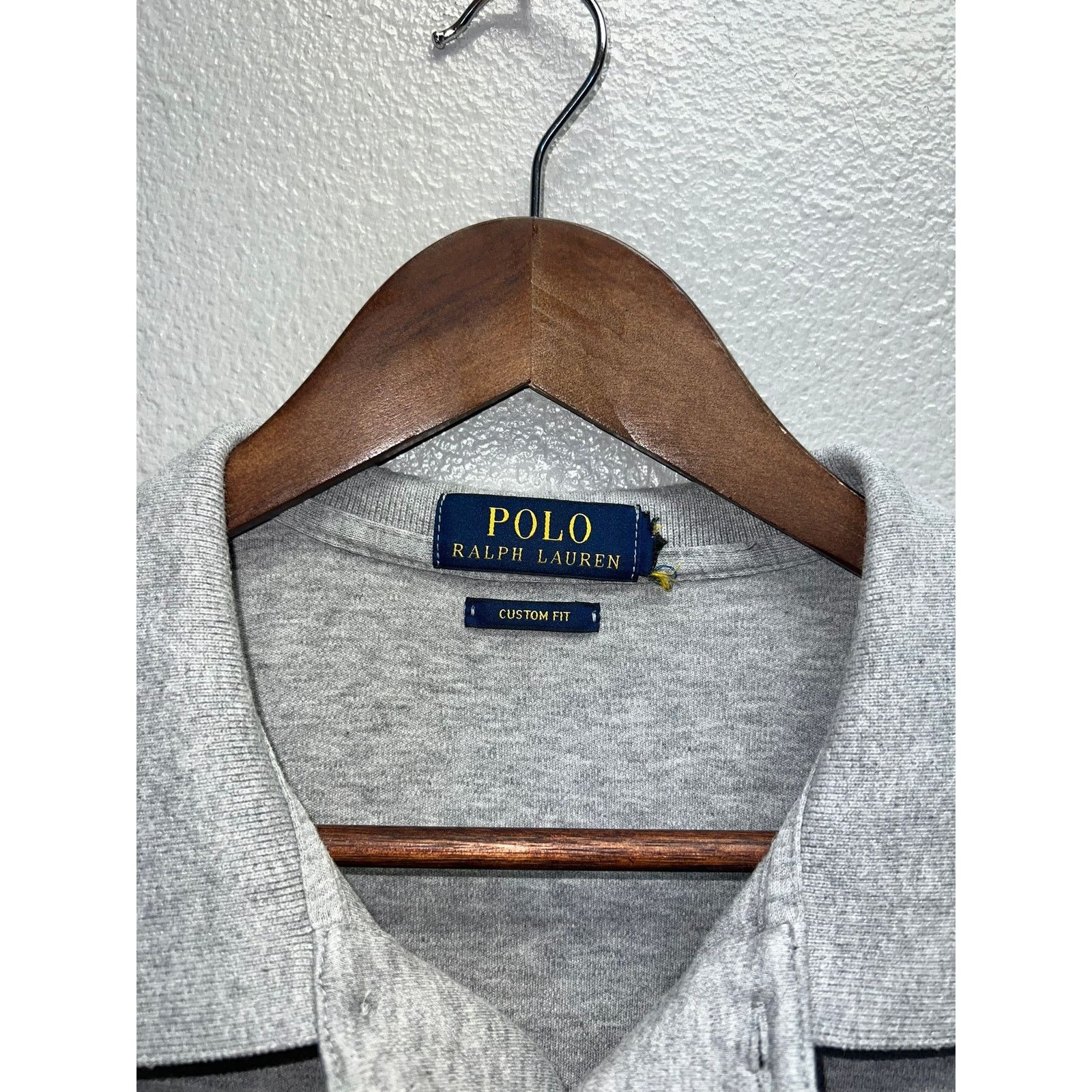 Vintage Polo Ralph Lauren Gray Polo Shirt Small Pony PRL Mens Large Size US L / EU 52-54 / 3 - 5 Thumbnail