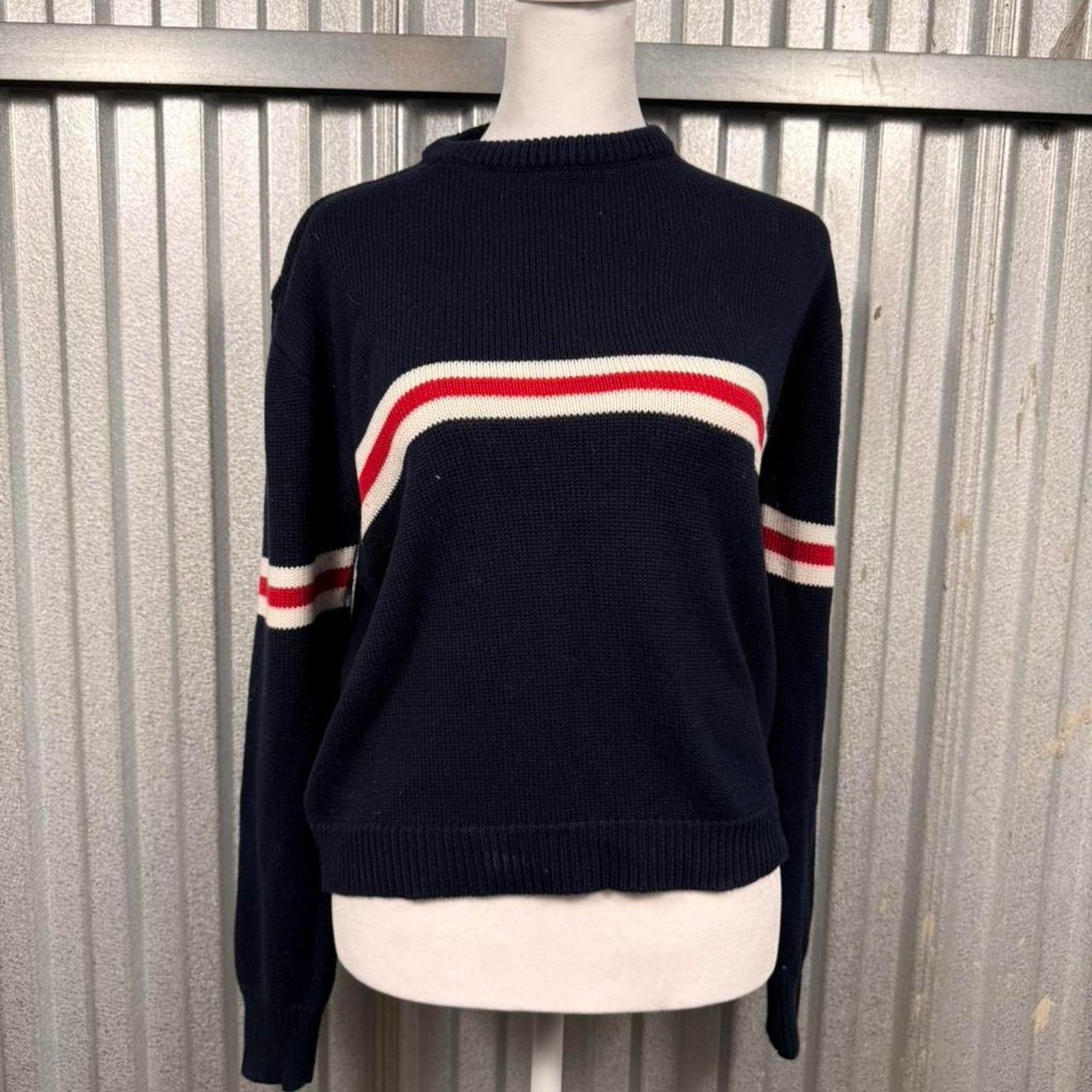 Brandy Melville Navy blue brandy melville sweater Size L / US 10 / IT 46 - 1 Thumbnail