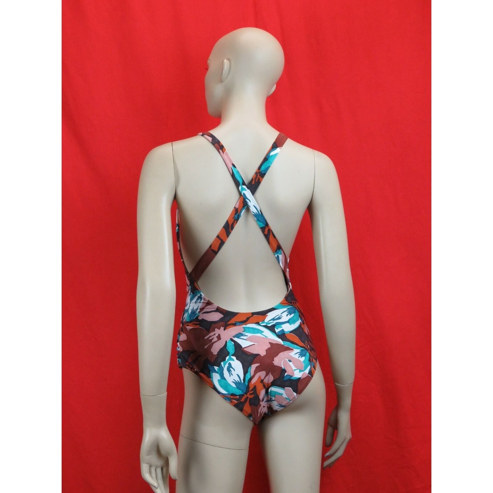 Balenciaga BALENCIAGA MULTI COLOR FLORAL NYLON BOW SWIMSUIT 40 ITALY Size ONE SIZE - 2 Thumbnail