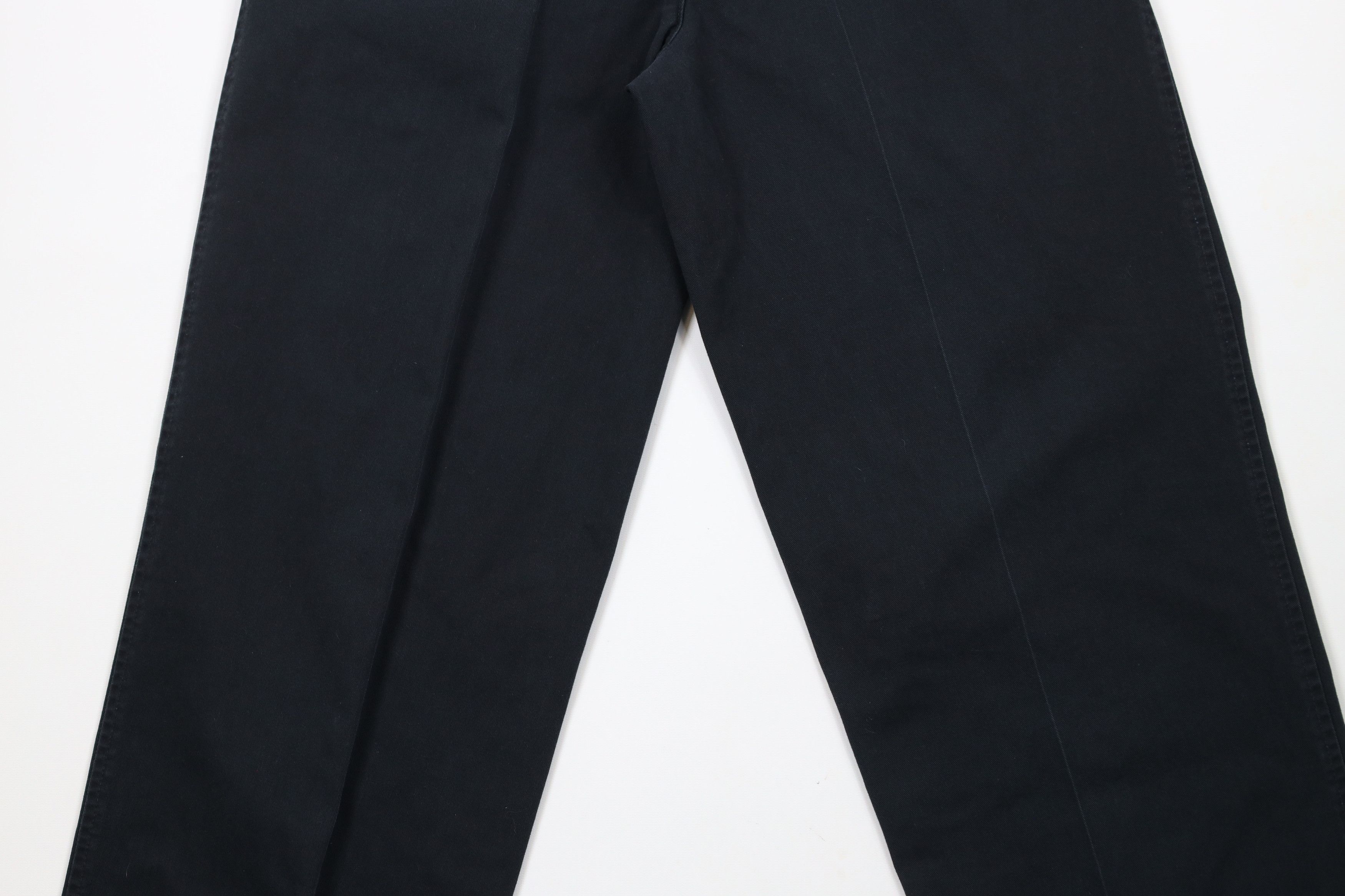 Vintage Vintage 90s Streetwear Straight Leg Chino Pants Black Size US 30 / EU 46 - 9 Thumbnail