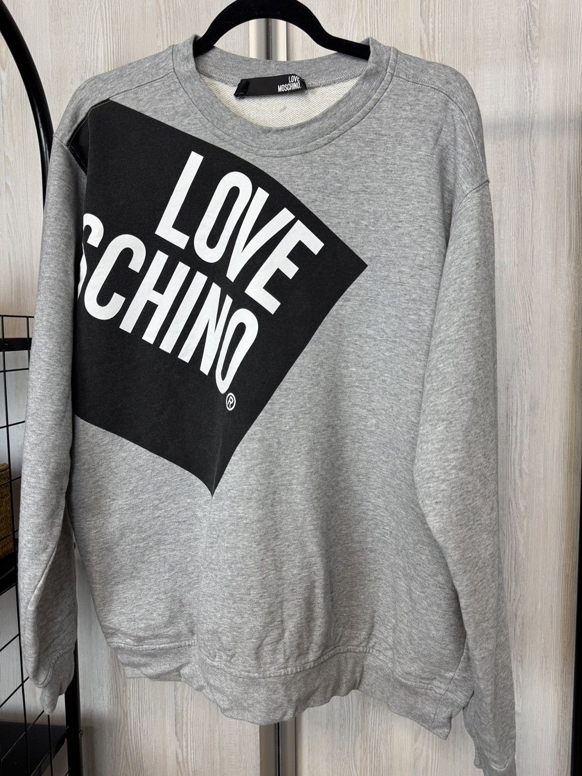 Moschino Love Moschino big logo vintage grey sweatshirt size XL Size US XL / EU 56 / 4 - 3 Thumbnail