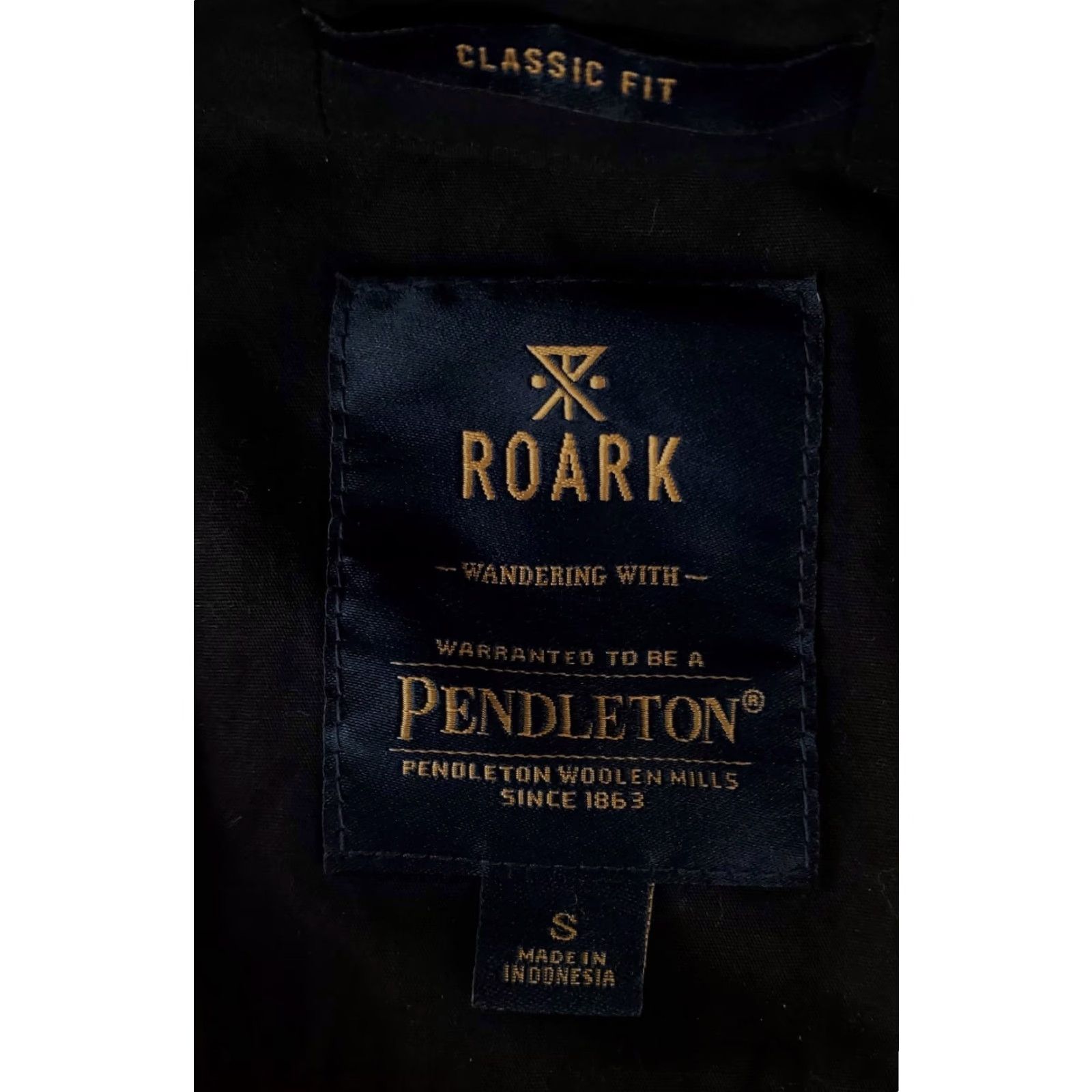 Pendleton Pendleton X Roark Shirt Snap Button Up Wool Shadow Plaid Double Elbows Mens S Multicolor Men Shirt S Size US S / EU 44-46 / 1 - 2 Thumbnail