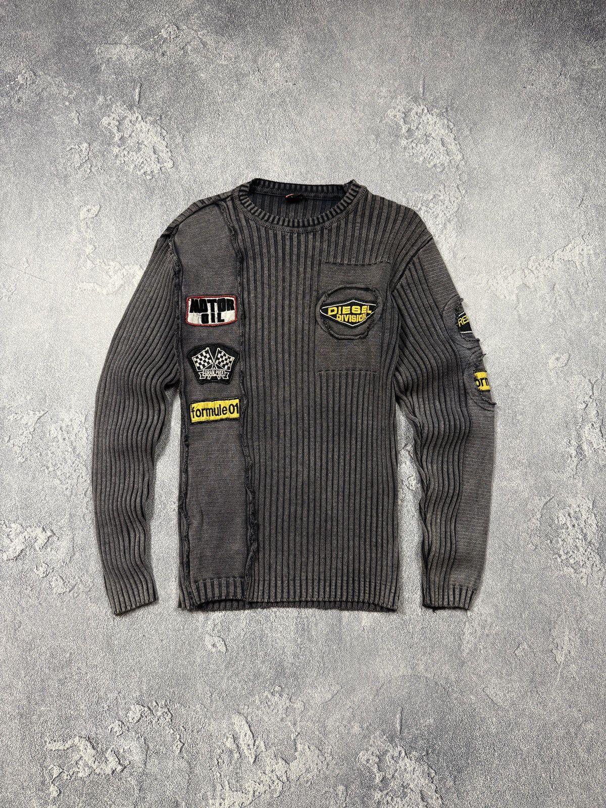 Diesel Avant Garde 00s Diesel Denim Devision Sweater Size US L / EU 52-54 / 3 - 1 Thumbnail