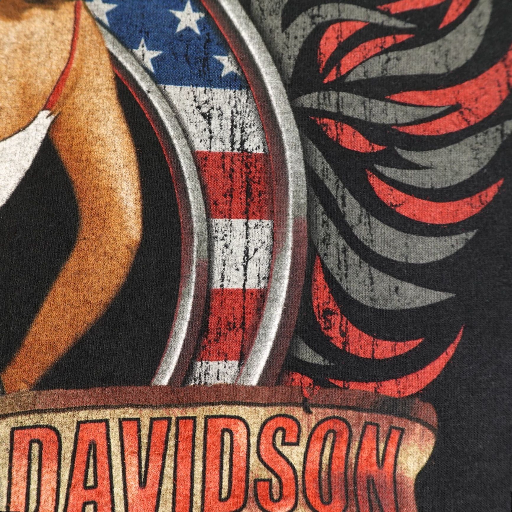 Harley Davidson HARLEY-DAVIDSON Graphic Print Shirt Mens 3XL Black Biker Motorcycle USA Flag Size US XXL / EU 58 / 5 - 5 Thumbnail