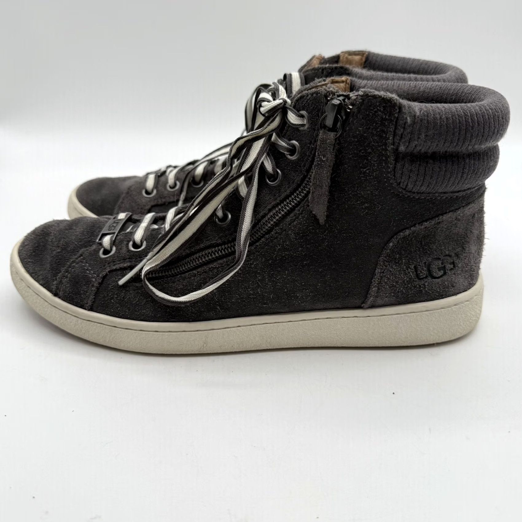 Ugg UGG Olive Trainer Women's 9 Suede High Top Shoes Lace Up Zipper Boots Mens/ Womens? Size M / US 6-8 / IT 42-44 - 3 Thumbnail