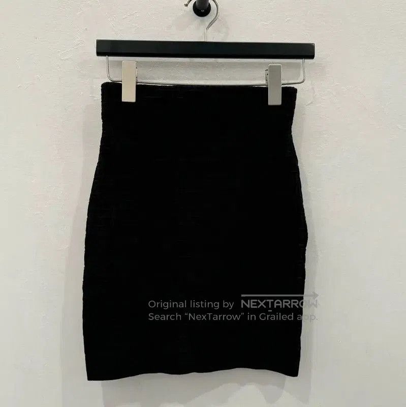 Balmain Balmain Women's Black Cotton Skirt . Size 23" - 3 Thumbnail