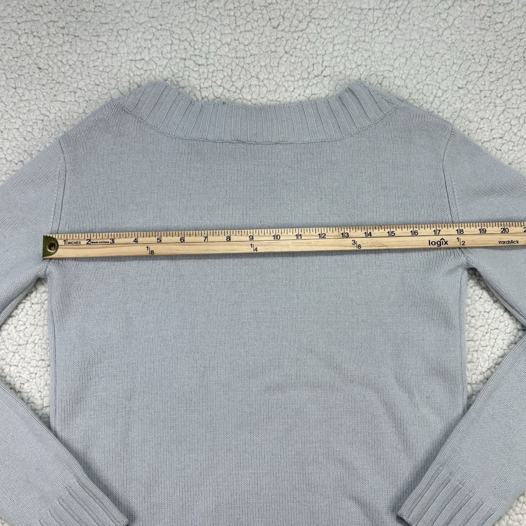 Vince Vince Womens XS Sweater Pullover Boat Neck Long Sleeve Cashmere Wool Light Blue Seafoam Size XS / US 0-2 / IT 36-38 - 6 Thumbnail