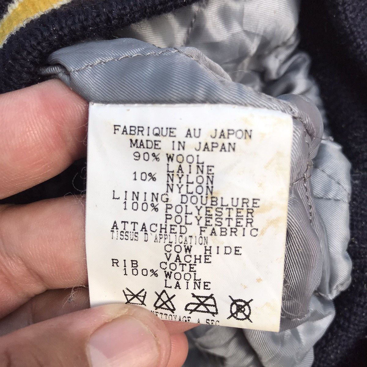 Vintage AT JAPANESE VARSITY LEATHER SLEEVE JACKET Size US XS / EU 42 / 0 - 11 Thumbnail