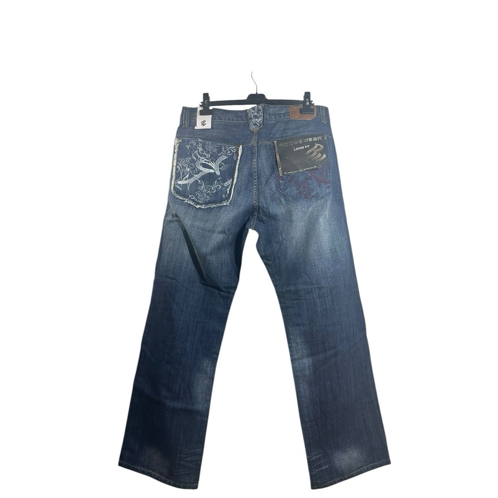 Rocawear Vintage Y2K Rocawear Jeans Mens 38 Denim Baggy Hip Hop Blue Size US 38 / EU 54 - 3 Thumbnail