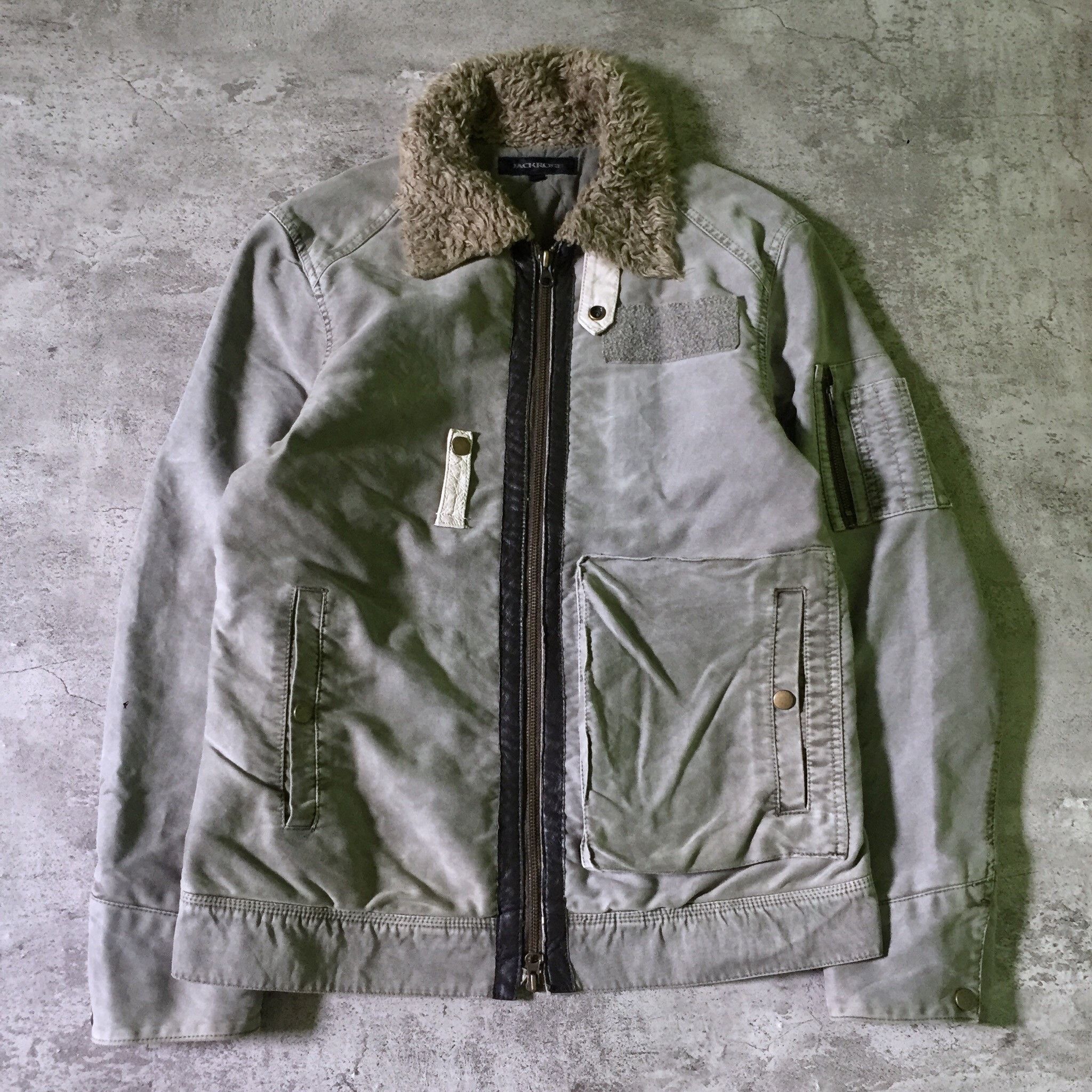 If Six Was Nine Jackrose Fur Stone Wash Avant Garde Jacket Japanese Size US M / EU 48-50 / 2 - 1 Thumbnail