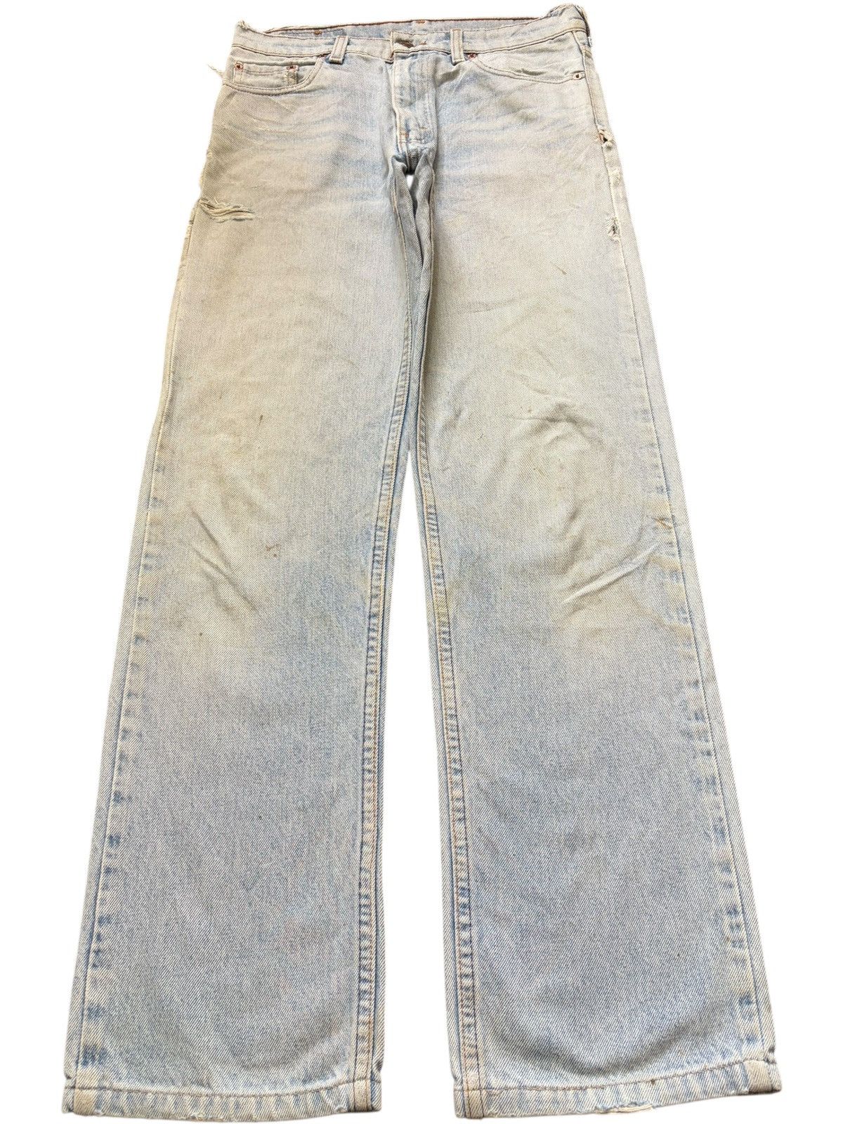 Levi's Vintage 90s Levis 515 Light Wash Distressed Jeans Size US 30 / EU 46 - 1 Thumbnail