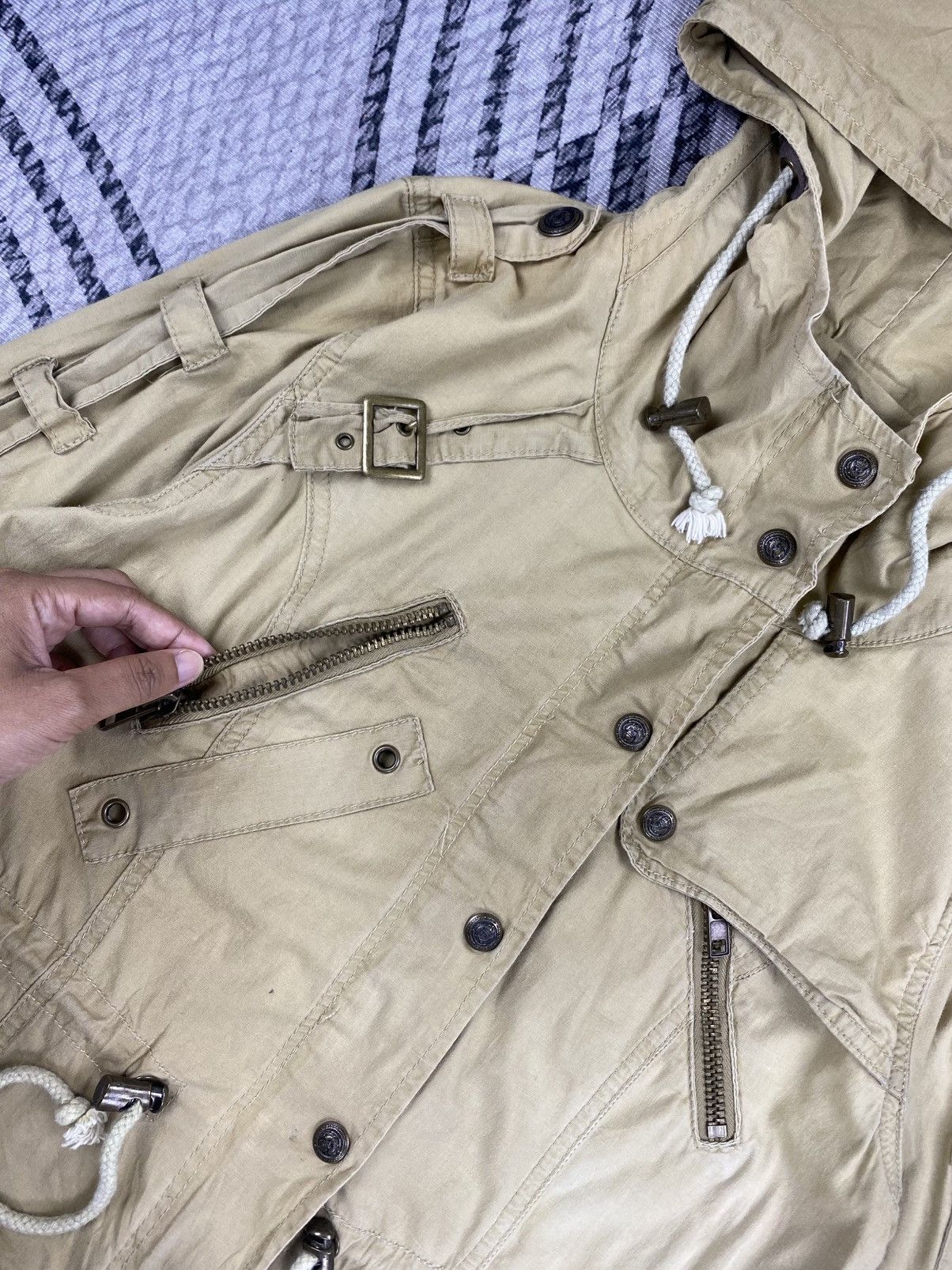 Le Grande Bleu (L.G.B.) Heaven & Earth Multipocket Bondage Parka Jacket Size US S / EU 44-46 / 1 - 9 Thumbnail