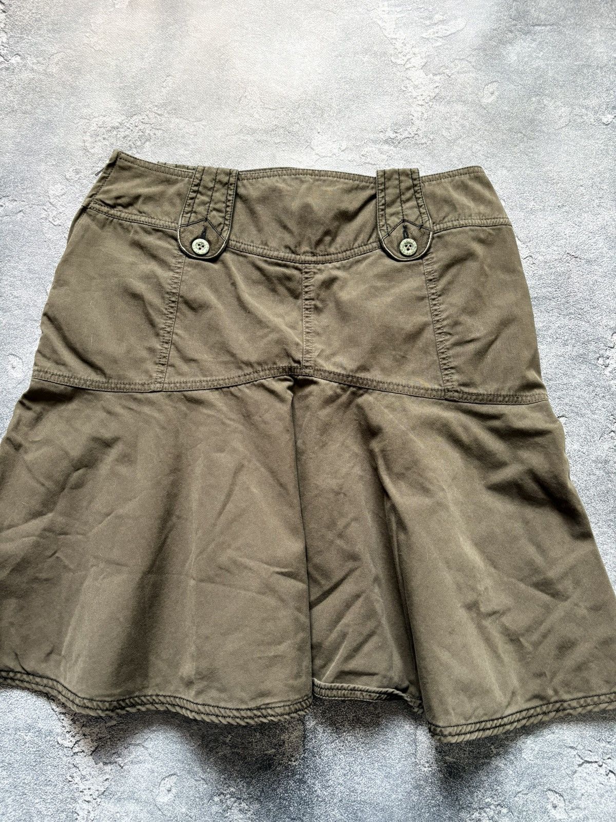 Diesel Vintage 00s Diesel Y2K Avant Garde Military Skirt Size 28 Size 28" / US 6 / IT 42 - 10 Thumbnail