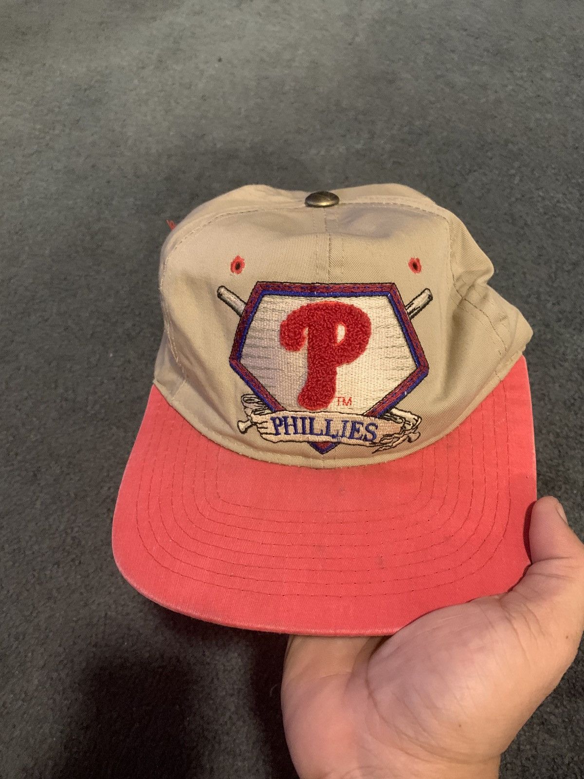 MLB VINTAGE 80s-90s STARTER PHILADELPHIA PHILIS SNAP BACK HAT Size ONE SIZE - 1 Thumbnail
