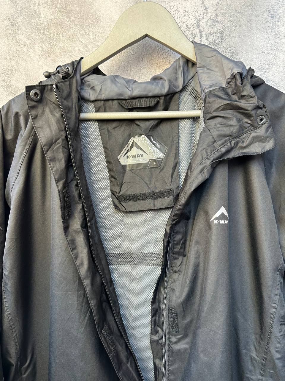 K-Way K-Way Long Rain Coat Windbreaker Jacket LAB Size L / US 10 / IT 46 - 7 Thumbnail