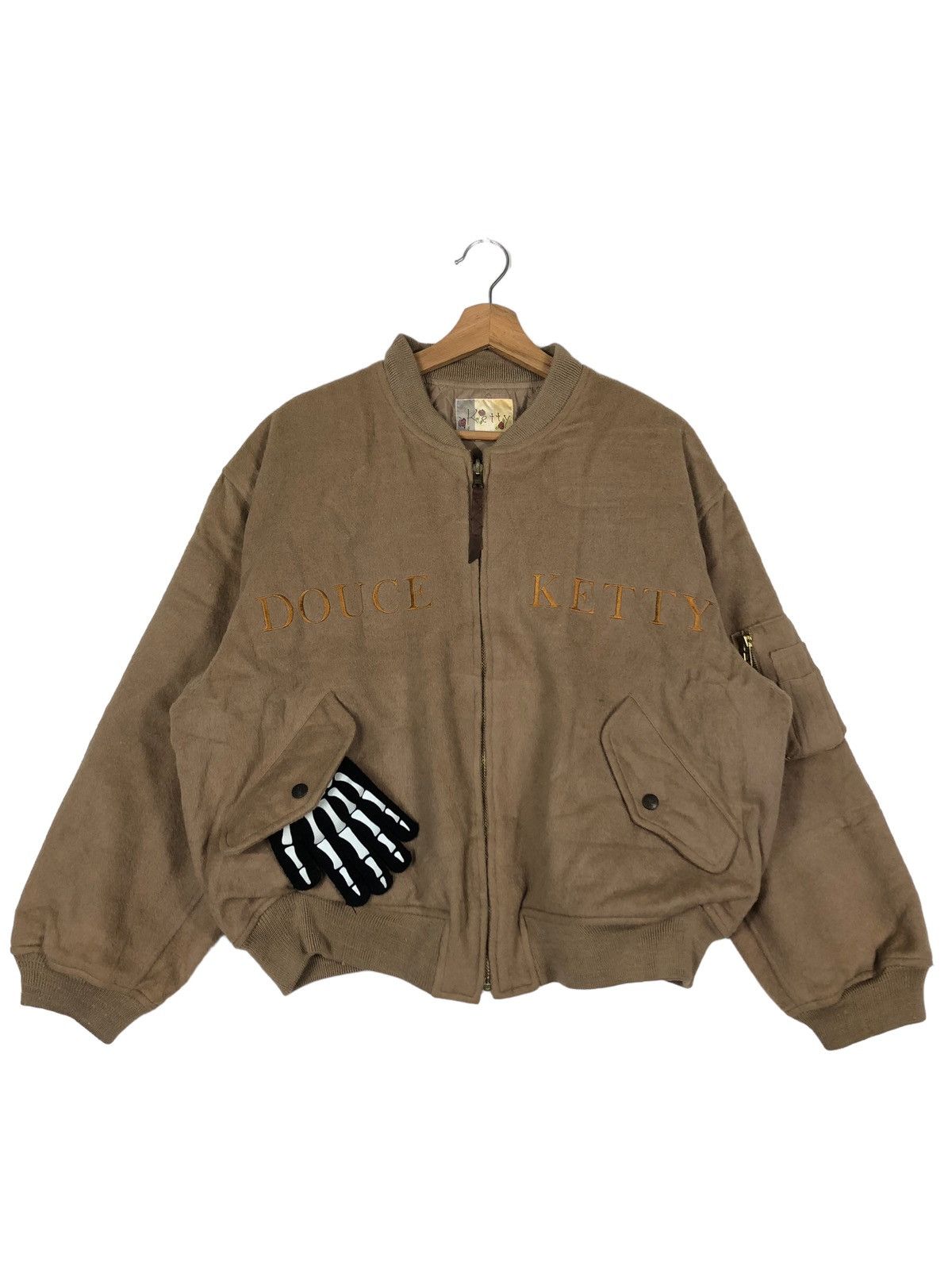 Japanese Brand 🔥Vintage Bomber Varsity Wool Jacket Ketty Issey Miyake Size US L / EU 52-54 / 3 - 2 Thumbnail