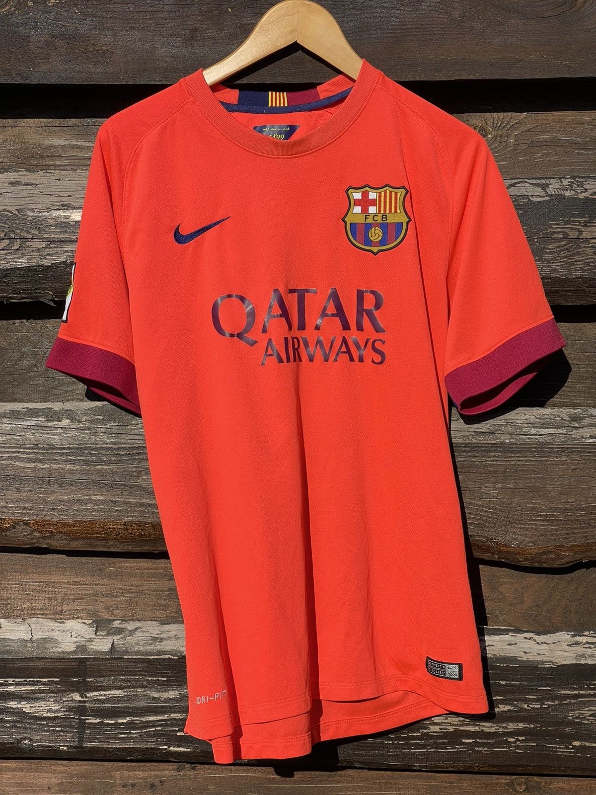 Nike 2014 Nike Barcelona Acid Soccer Jersey Vintage Size US L / EU 52-54 / 3 - 2 Thumbnail