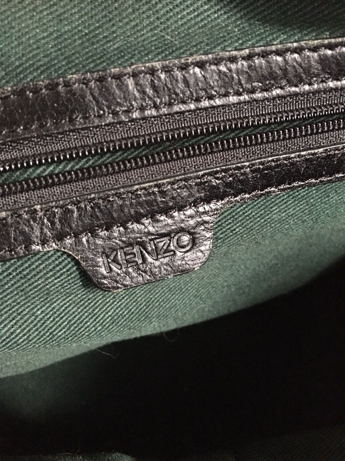 Kenzo KENZO Leather Black Metal Logo Handbag Shoulder Bag Size ONE SIZE - 13 Thumbnail