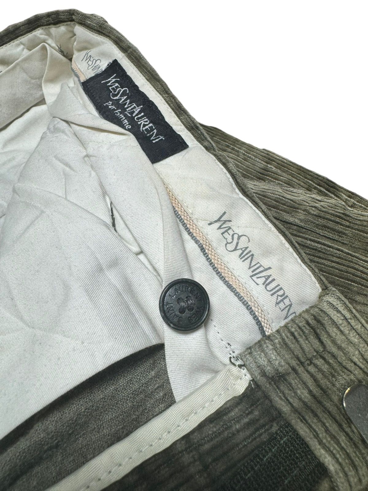 Yves Saint Laurent VINTAGE YSL YVES SAINT LAURENT CORDUROY PANT Size US 34 / EU 50 - 10 Thumbnail